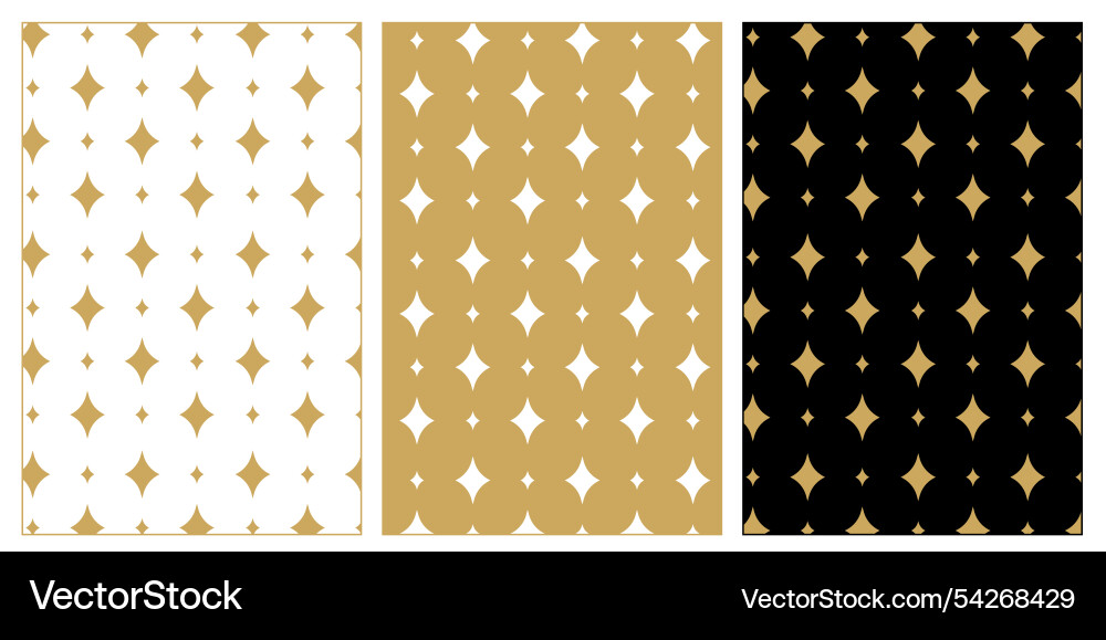 Set of patterns with crosses stripes lines Vector Image