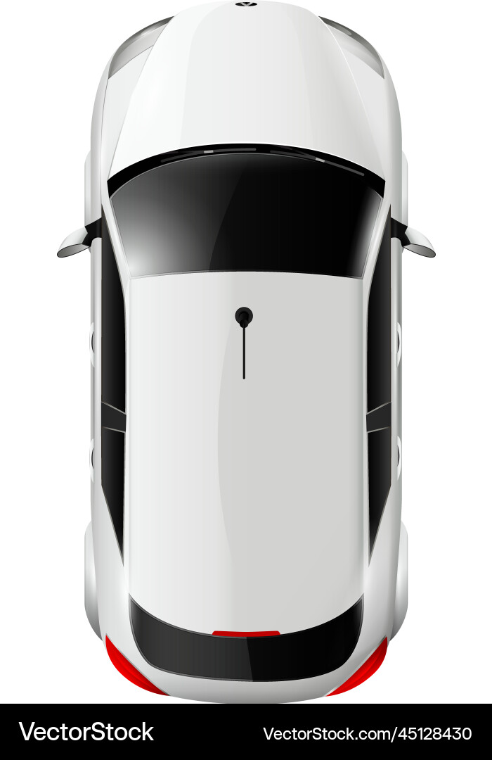 Automobile top view composition Automobile top view composition Vector Image