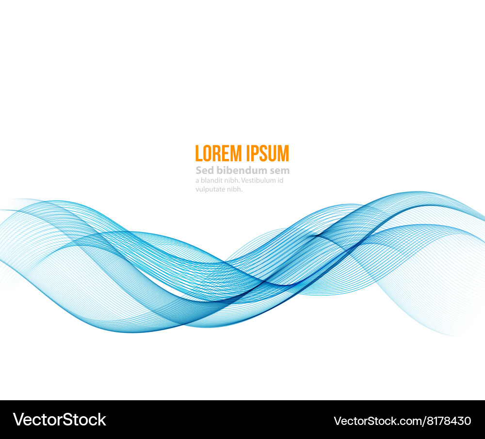 Blue Wave Abstract Background Vector Image