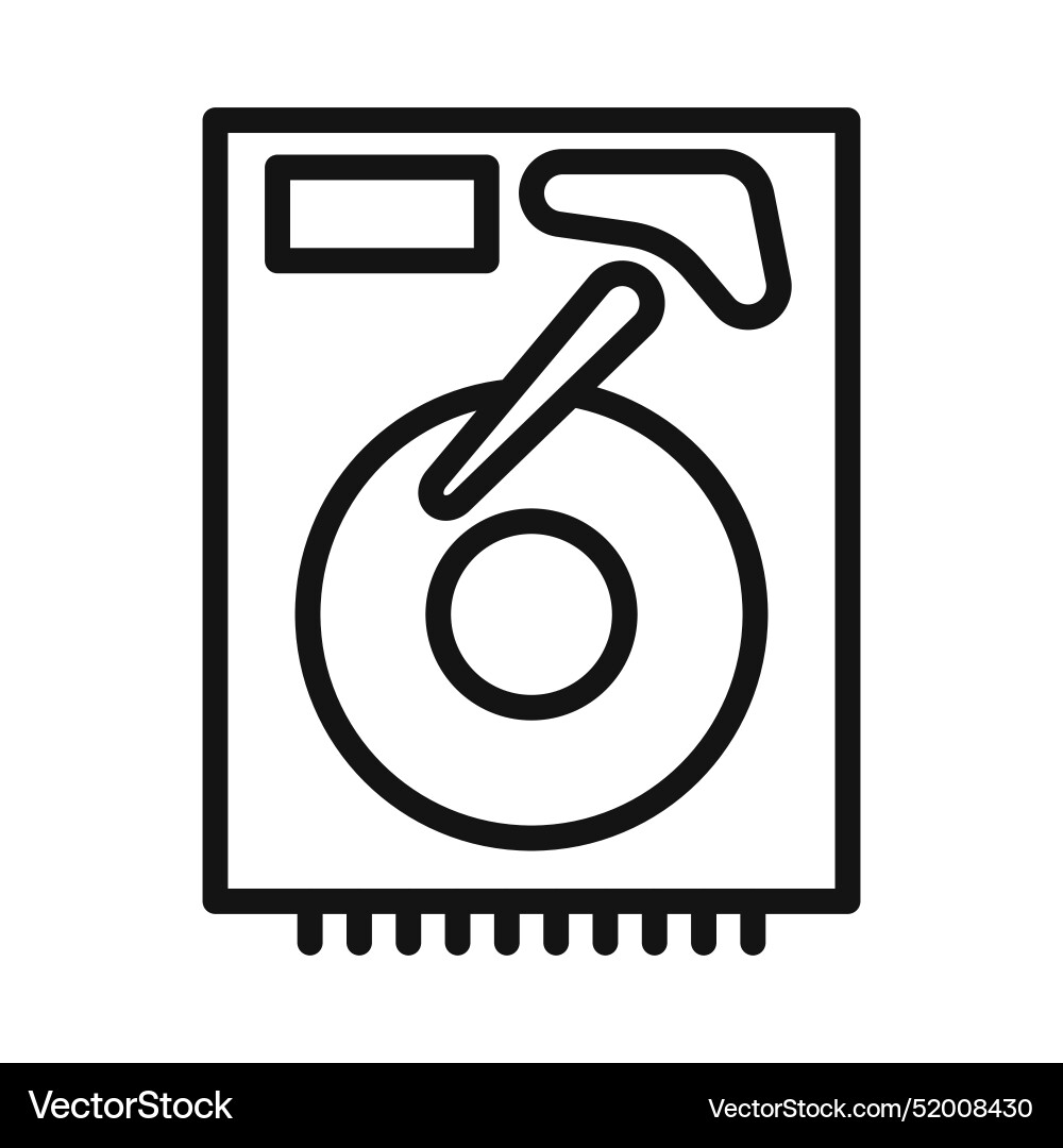 Data storage hard disk icon perfect for computing Data storage hard disk icon perfect for computing Vector Image