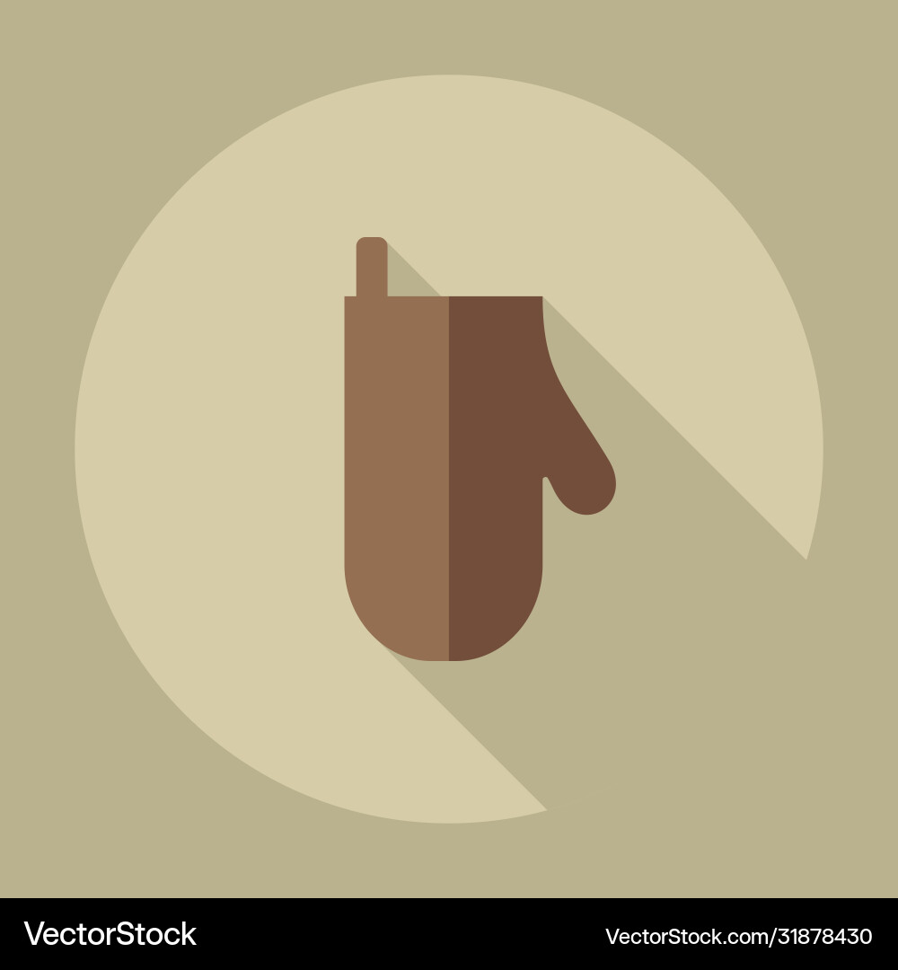 Flat modern design with shadow icons potholder Flat modern design with shadow icons potholder Vector Image