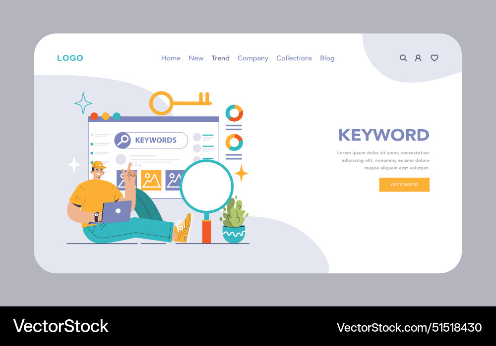 Website analysis web or landing conversion rate Website analysis web or landing conversion rate Vector Image