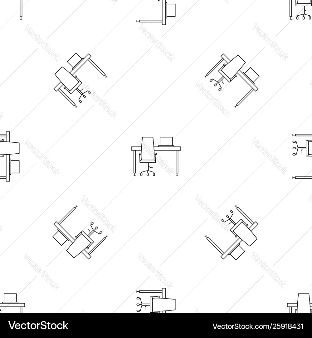 Desktop table computer pattern seamless Desktop table computer pattern seamless vector image