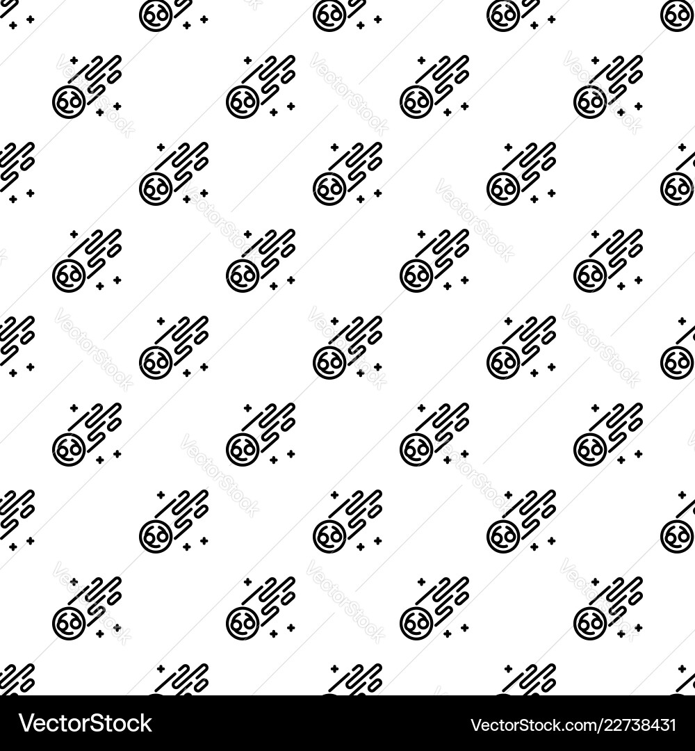 Flying comet pattern seamless Flying comet pattern seamless vector image