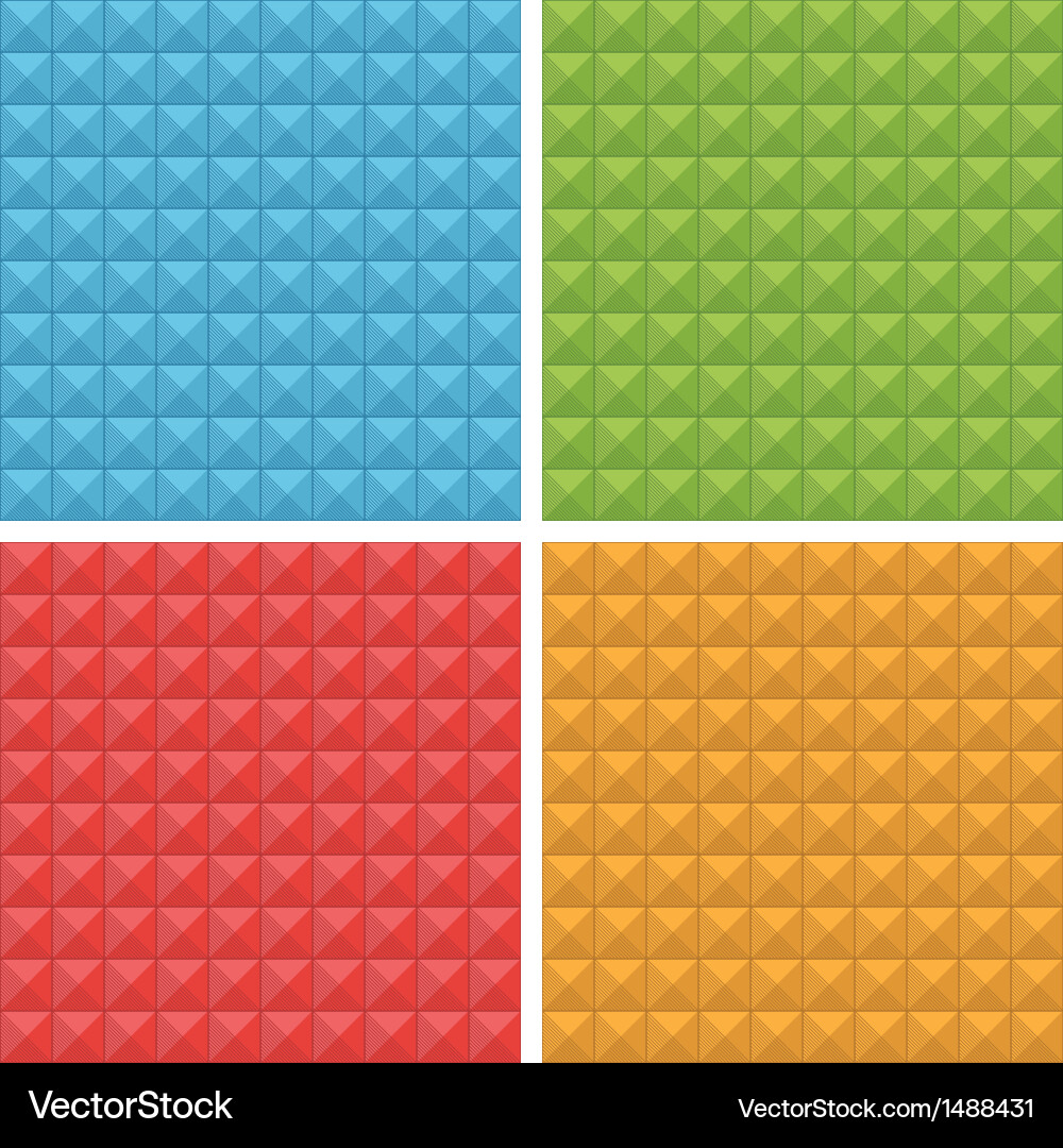 Geometric Square Patterns vector image
