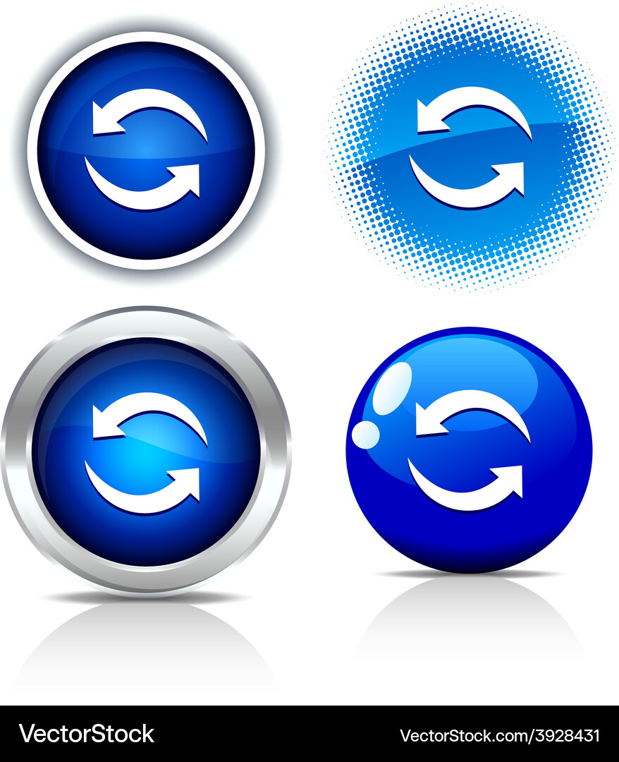 Refresh buttons Vector Image