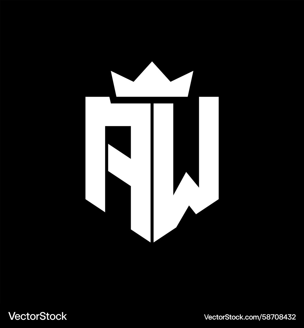 Aw image of a shield with sharp geometric style Vector Image