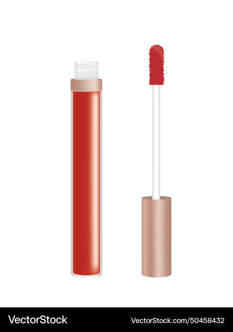 Red gloss container Red gloss container Vector Image