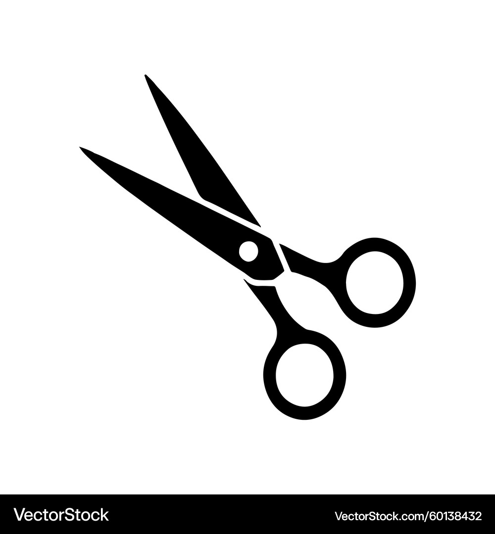 Scissors Cutting Fabric – Royalty-Free Vector | VectorStock