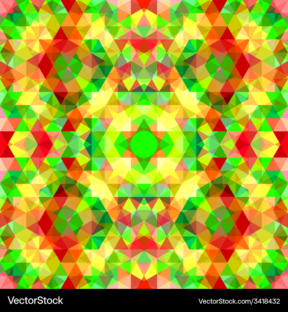 Triangular mosaic colorful background Vector Image