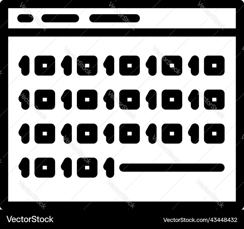 Web code source icon outline build process Web code source icon outline build process Vector Image