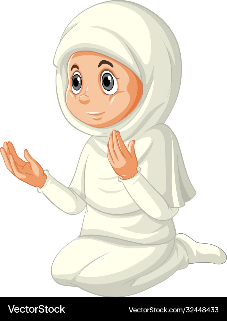 Arabische muslimische Mädchen in traditioneller Kleidung Arabische muslimische Mädchen in traditioneller Kleidung vektorbild