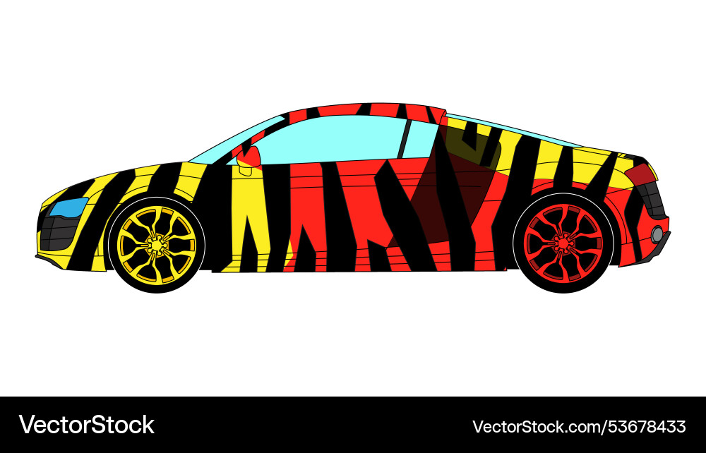 Audi r8 1 Generation Lizenzfreies Vektorbild