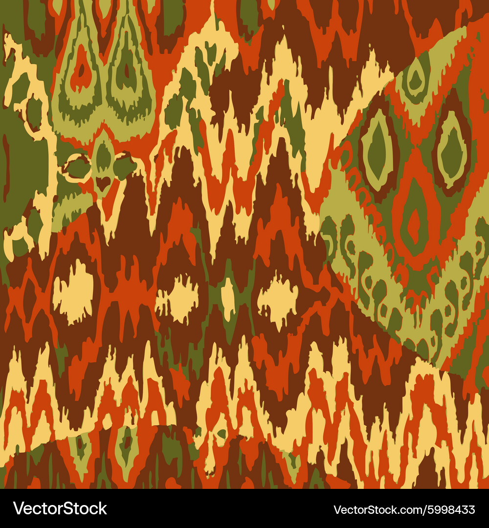 Colored ethnic print pattern abstract background Vector Image