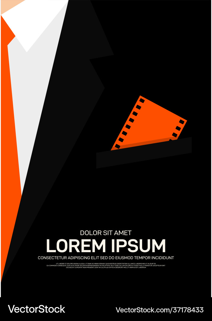Film und Film Poster Vorlage Design modern Film und Film Poster Vorlage Design modern vektorbild