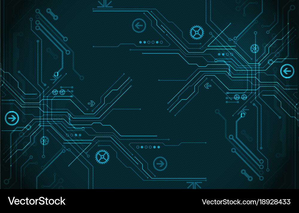 Hi-tech digital technology and engineering theme Vector Image