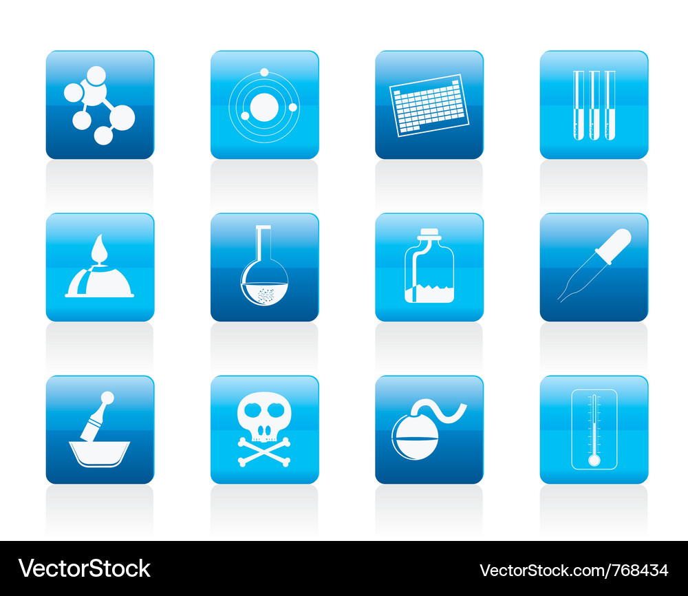 Chemistry Icon Set Vector Image