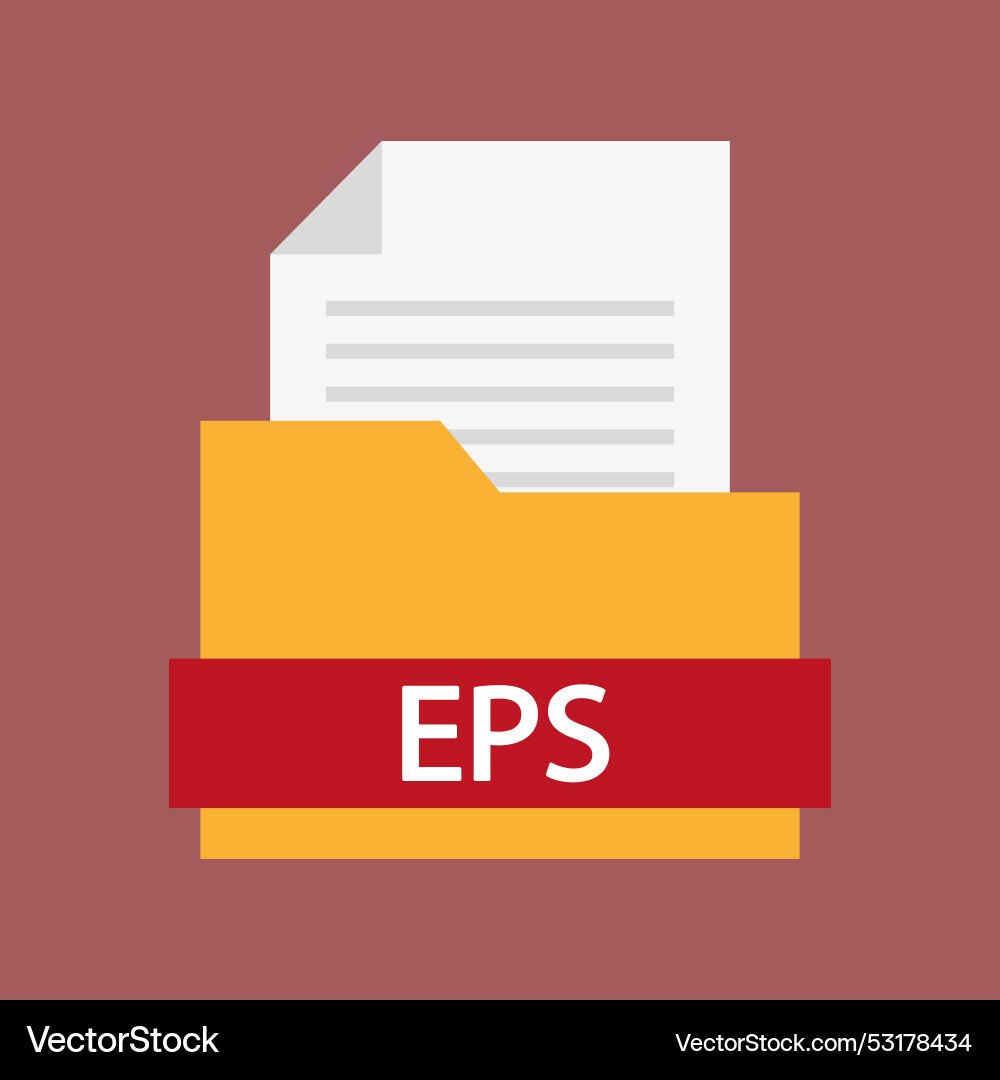 Eps file folder icon Eps file folder icon vector image