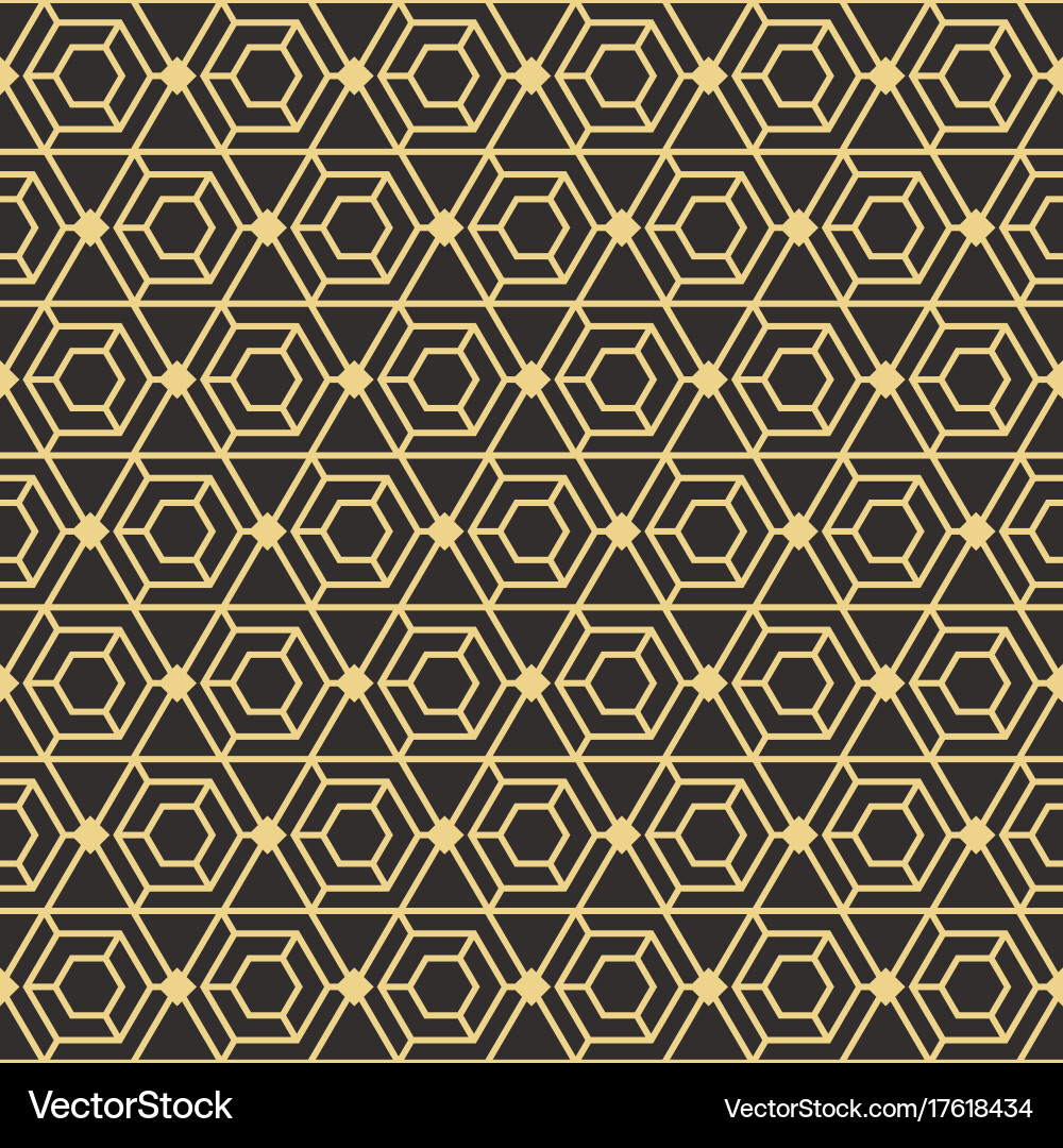 Geometric Hexagon Pattern vector image