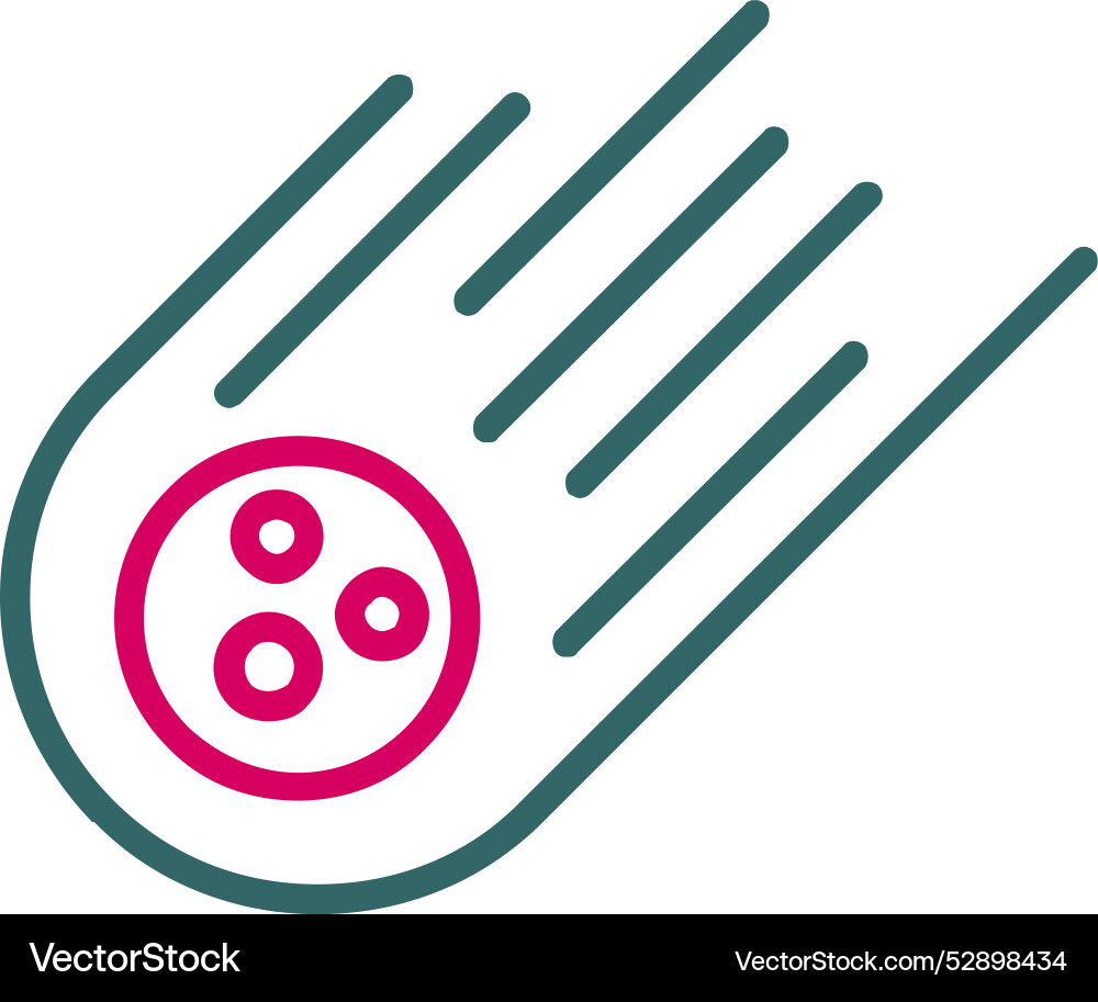 Meteor icon design Vector Image