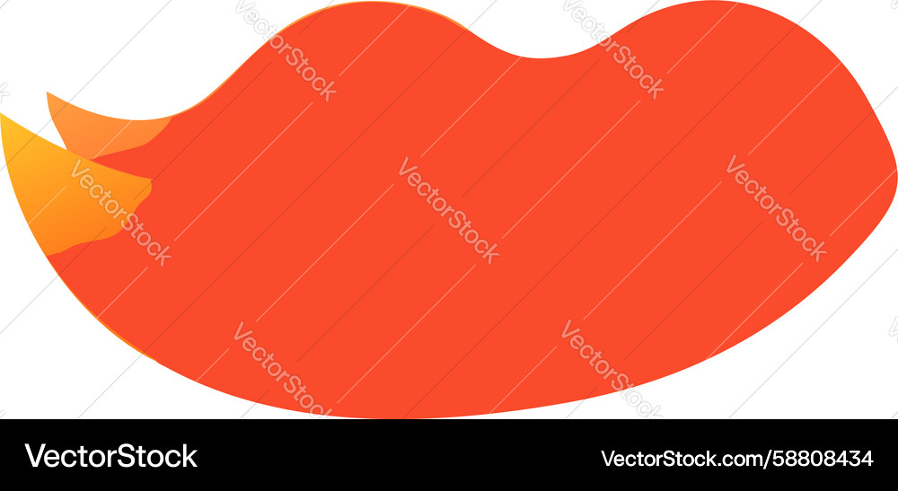 Smooth gradient abstract shape in warm tones Vector Image