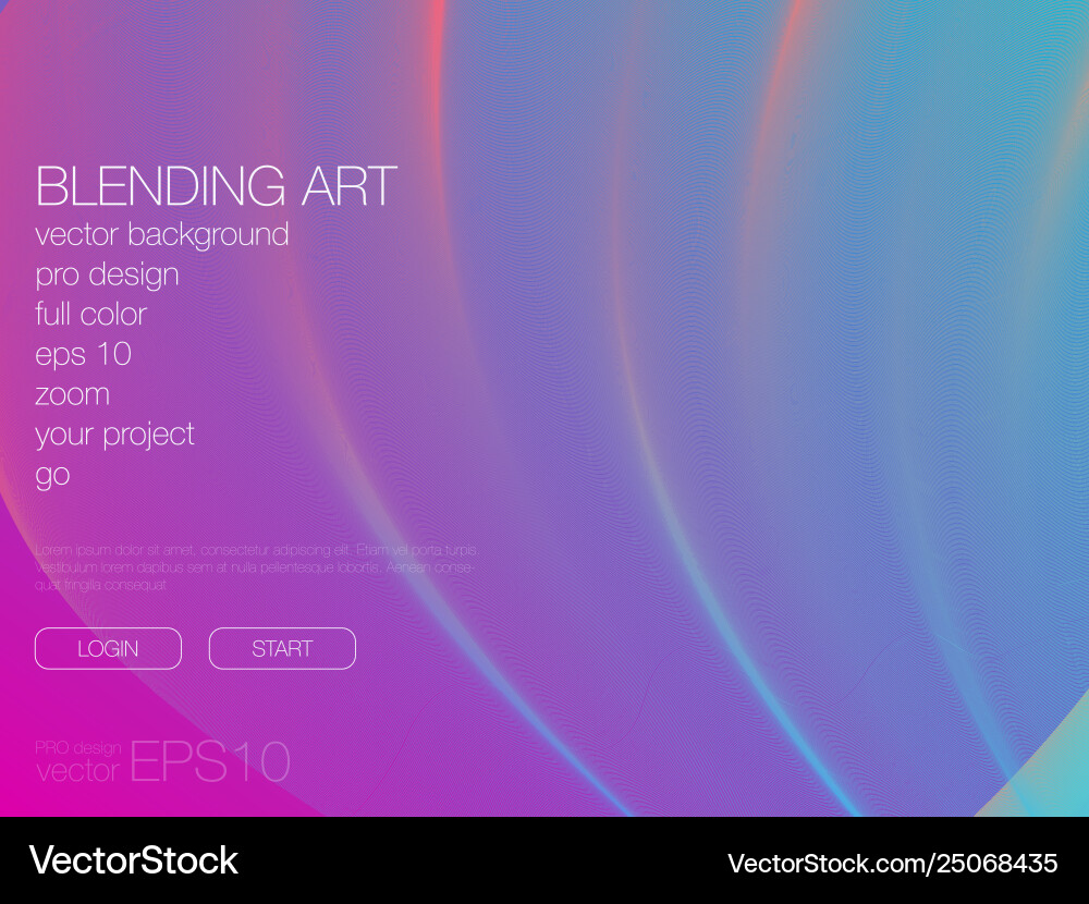 Abstract blend background template for web site Vector Image