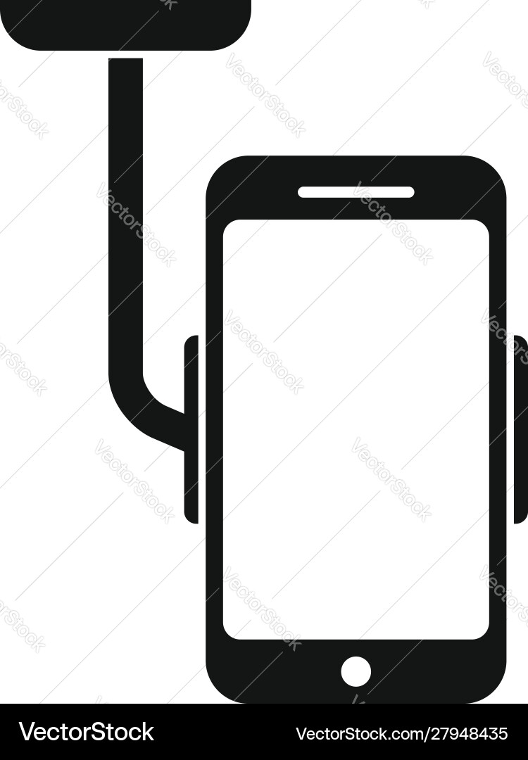 Auto Telefonhalter Ikone einfach Stil Auto Telefonhalter Ikone einfach Stil vektorbild