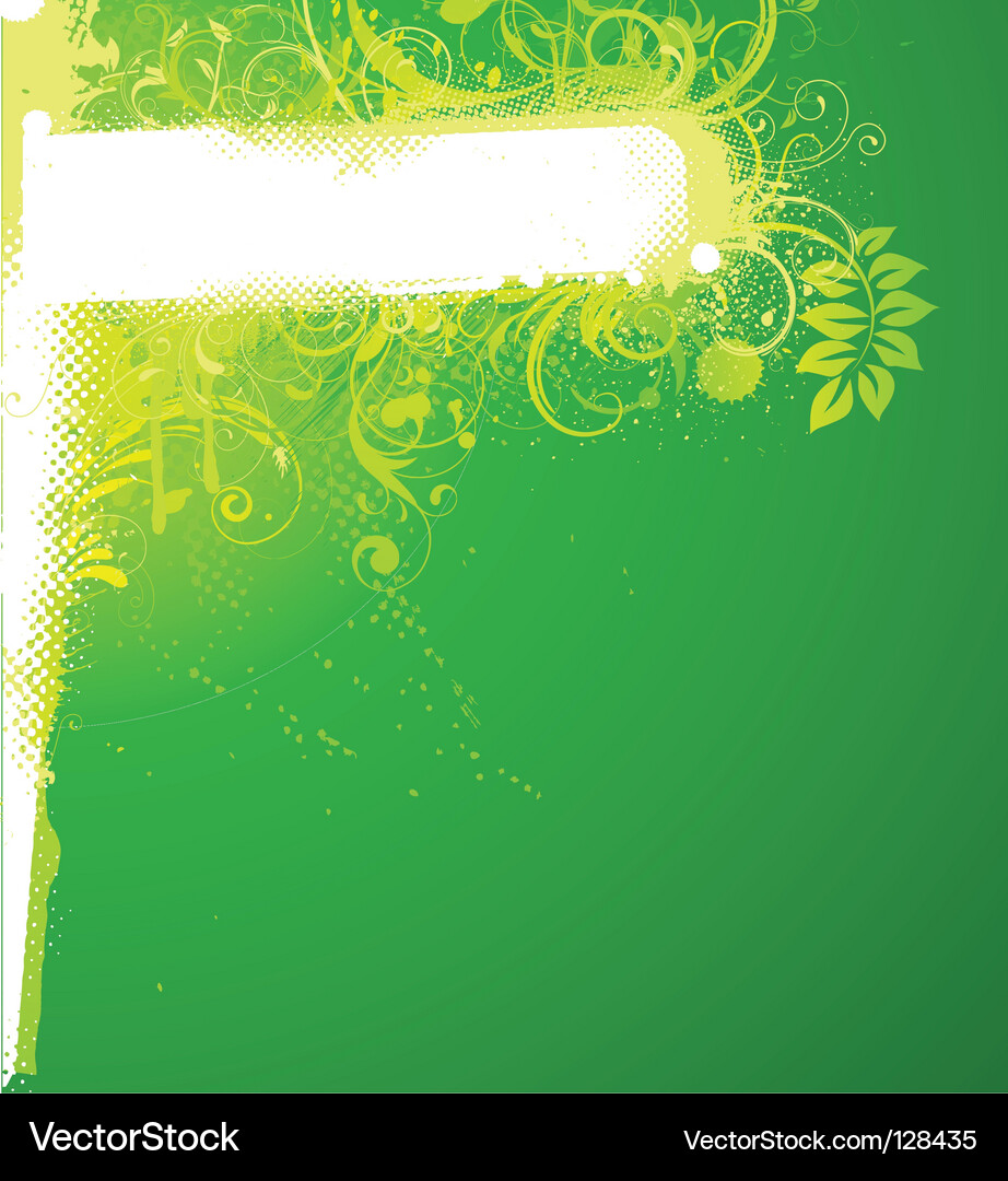 Floral decorative banner Vector Image