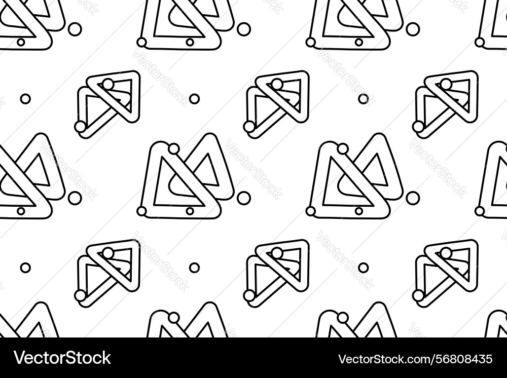 Seamless pattern with abstract triangles and dots Seamless pattern with abstract triangles and dots Vector Image