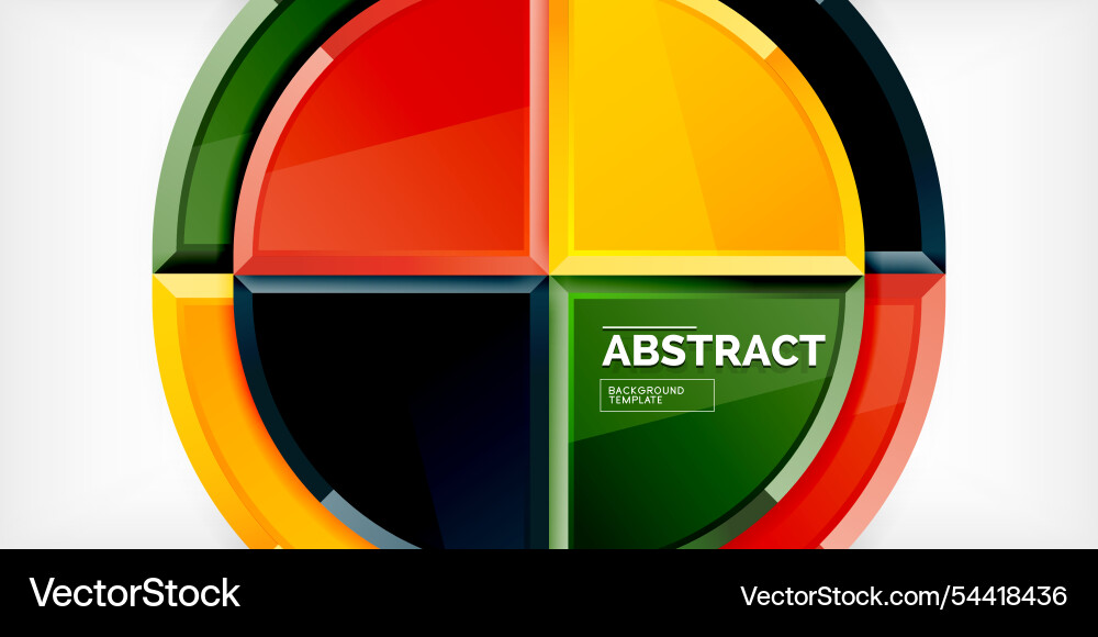 Abstract background - circles and round triangles Abstract background - circles and round triangles Vector Image