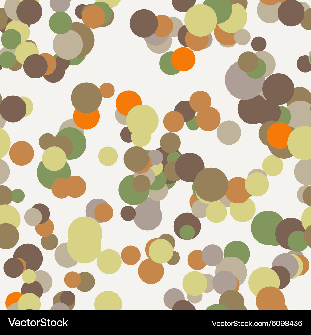 Seamless pattern of colored circles Vector Image