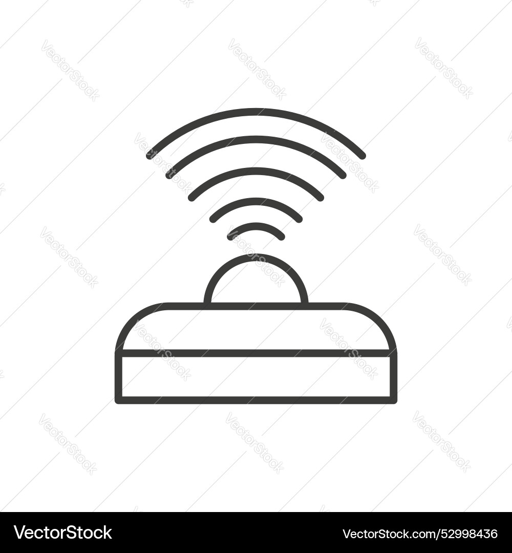 Sensor icon set security motion detector vector image