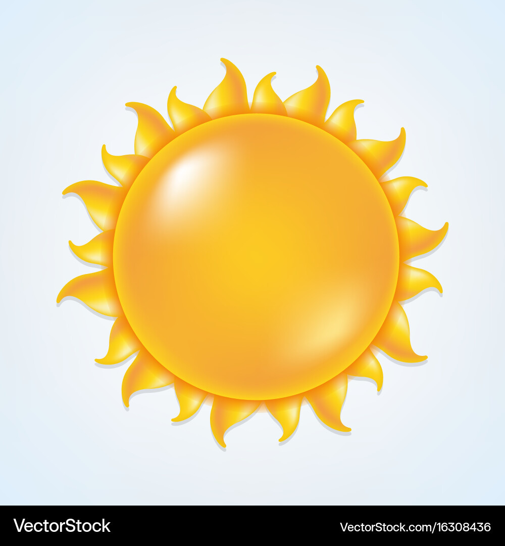 Sun Symbol - Gradient Mesh Vector Image