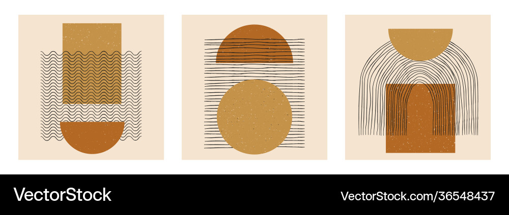 Abstract Geometric Art Set vector image