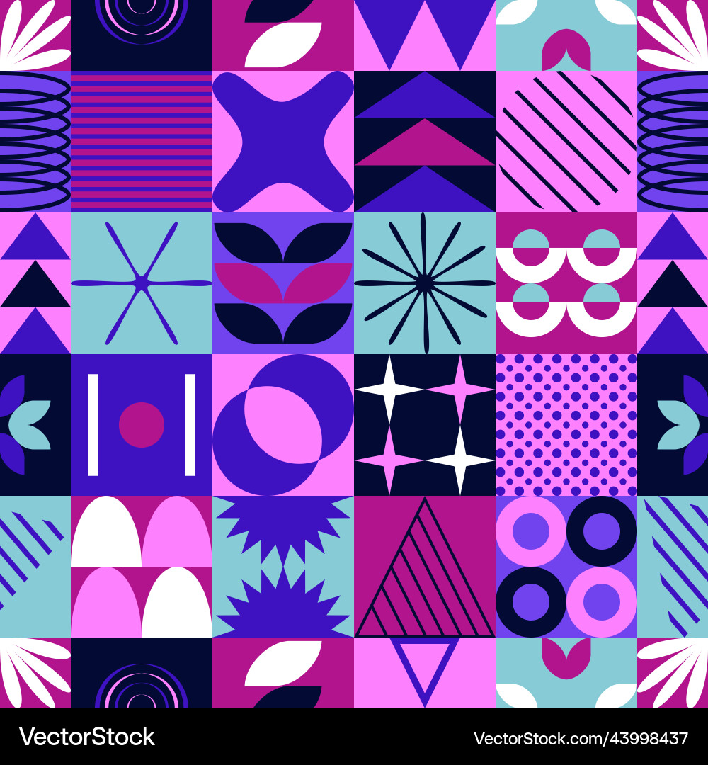 Seamless pattern with abstract colorful Seamless pattern with abstract colorful vector image