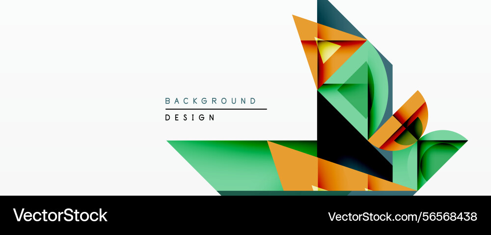 Abstract geometric design features overlapping Abstract geometric design features overlapping Vector Image