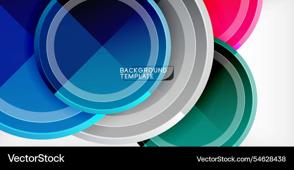 Minimal geometric abstract background circle Minimal geometric abstract background circle vector image
