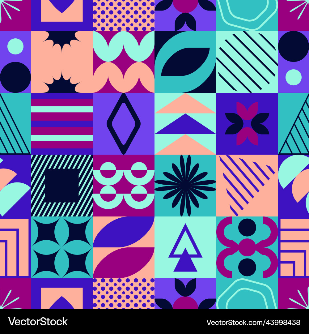 Seamless pattern with abstract colorful Seamless pattern with abstract colorful vector image