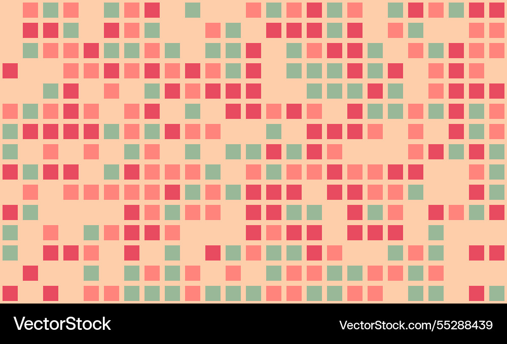 Abstract cube mosaic with structured colors vector image