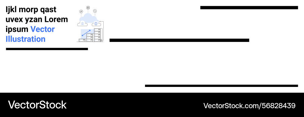 Data analysis with cloud storage and graphs Data analysis with cloud storage and graphs vector image