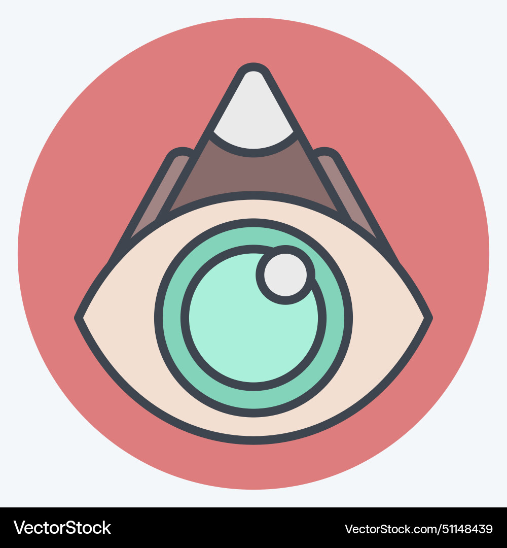 Icon view point related to navigation symbol Icon view point related to navigation symbol Vector Image