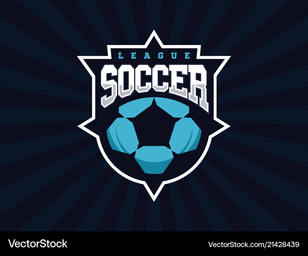 Modern Soccer Logo - Sport Team Vector Image
