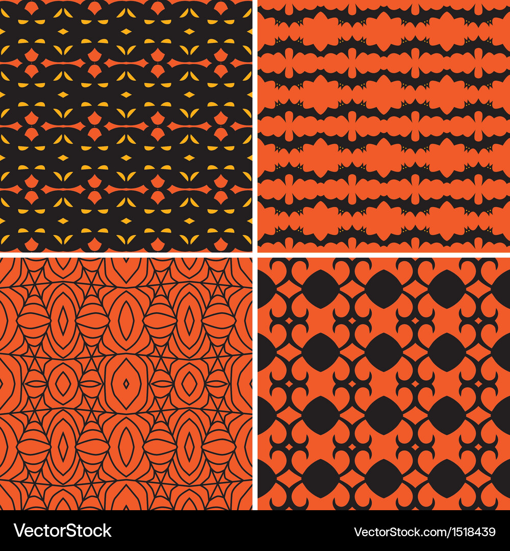 Seamless pattern set Vector Image