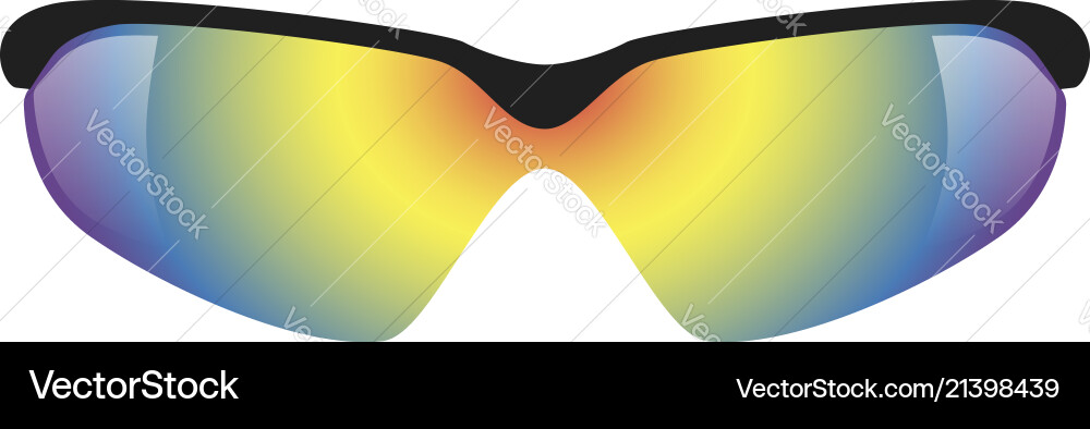 Sportbrillen Mockup realistischen Stil Sportbrillen Mockup realistischen Stil vektorbild