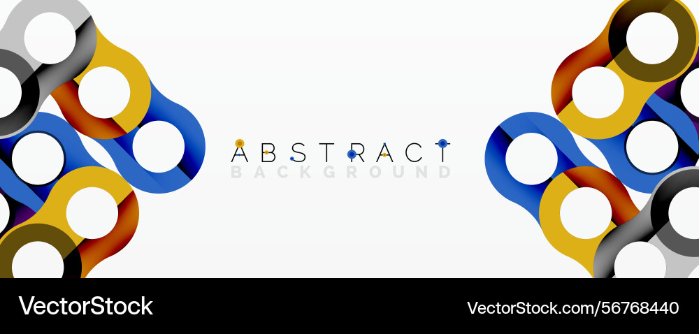 Colorful overlapping circles create abstract Vector Image