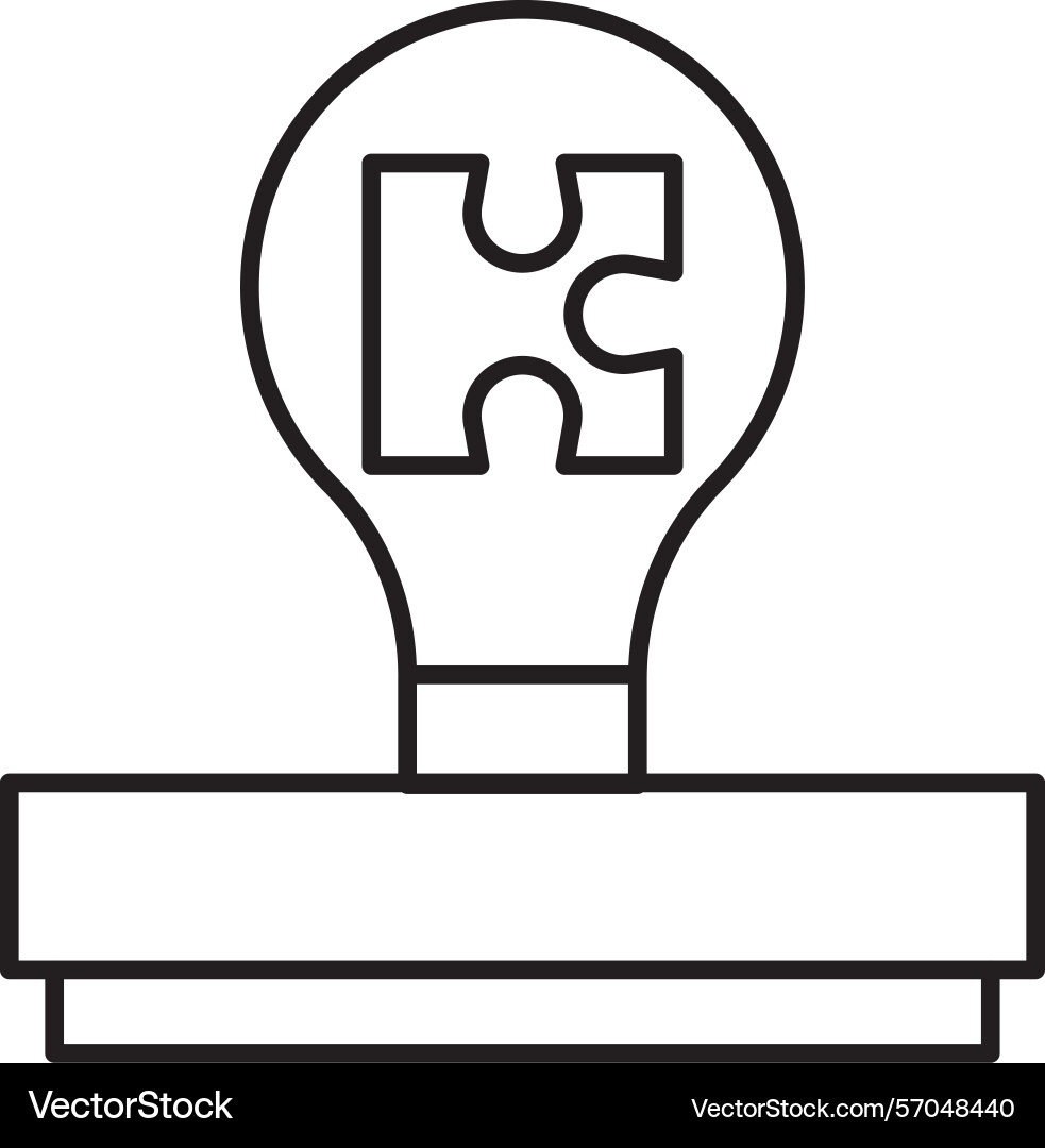 Problem solving line icon design Vector Image