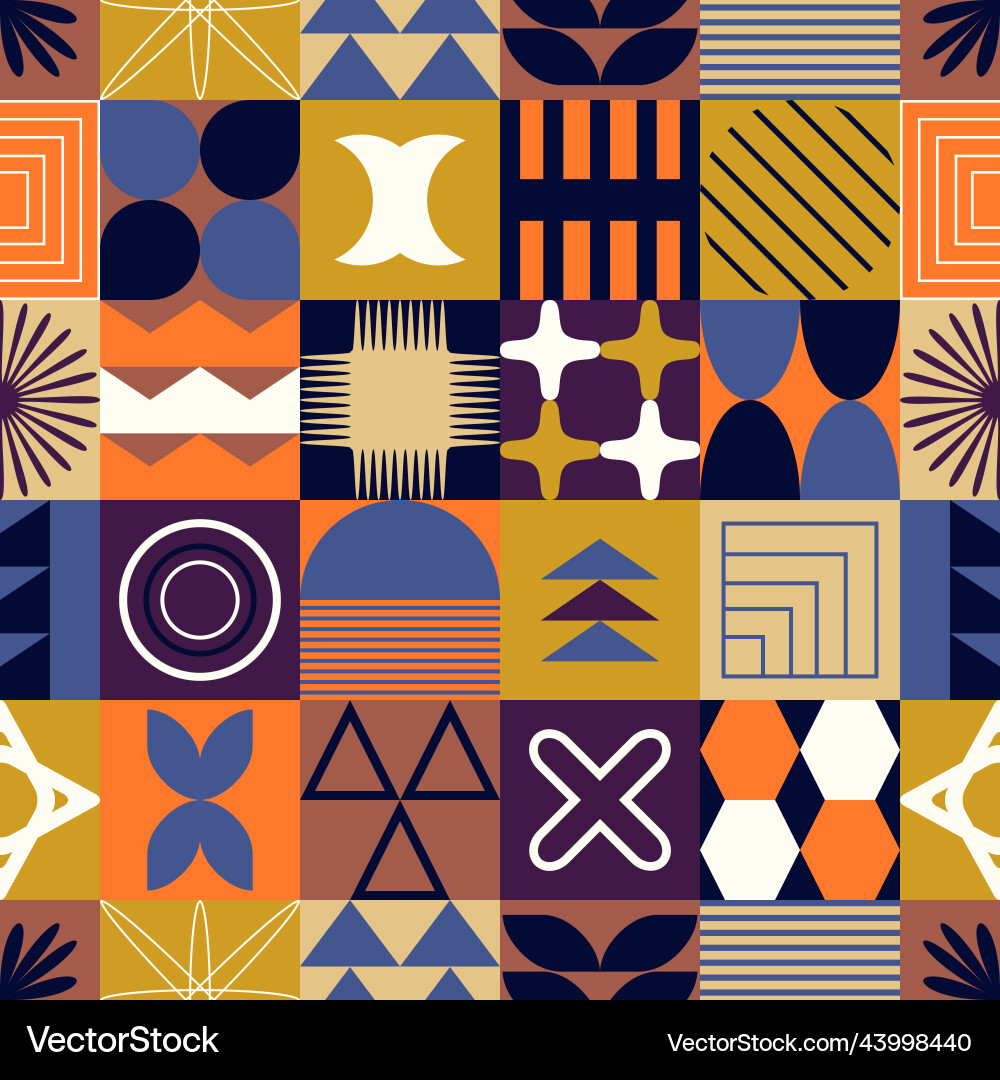 Seamless pattern with abstract colorful Seamless pattern with abstract colorful vector image