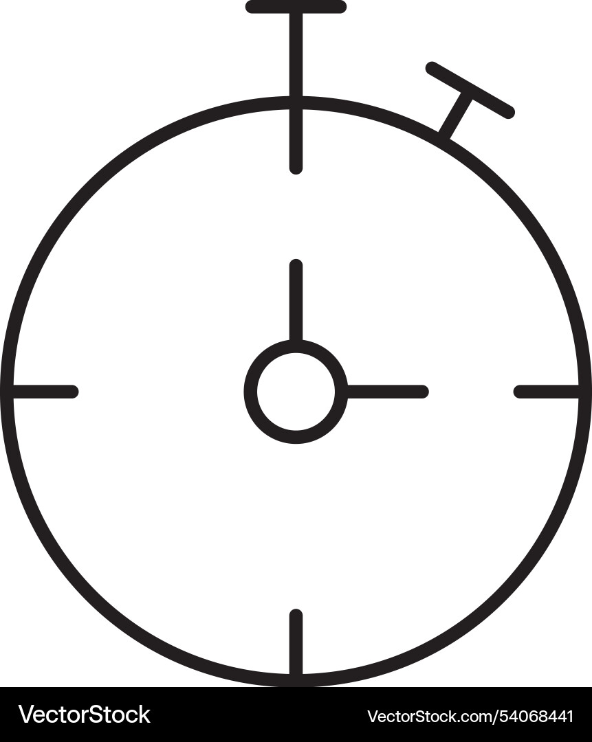 Chronometer line icon design Vector Image