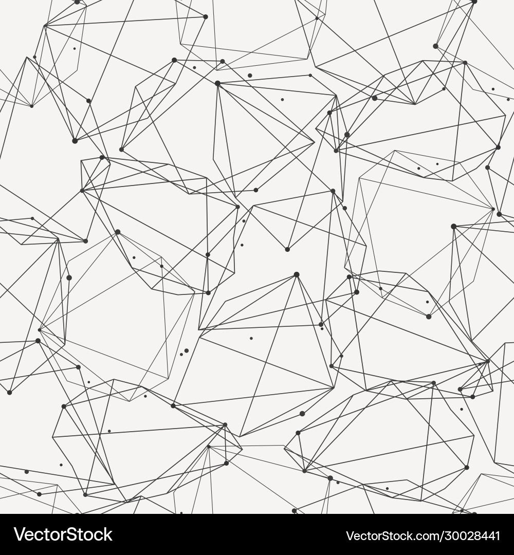 Geometric Line & Circle Pattern vector image