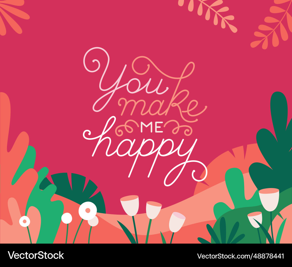 In simple flat linear style with hand lettering In simple flat linear style with hand lettering vector image
